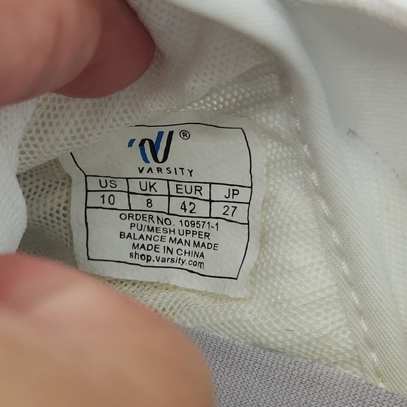 Varsity Spirit Phantom Cheer Shoes Ultra Lightweight Superior Grip In White 10 - Picture 8 of 16